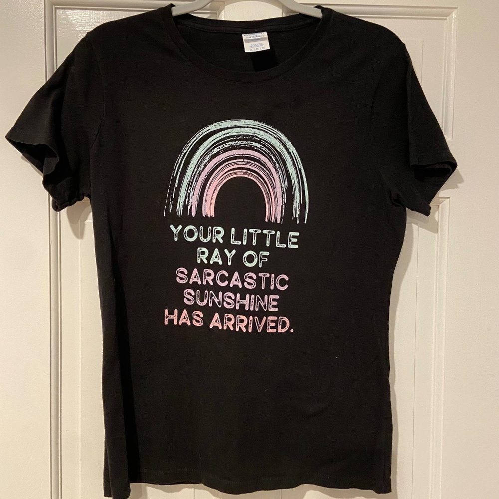 Port & Company “Your Little Ray of Sarcastic Sunshine” Tee – Size Medium